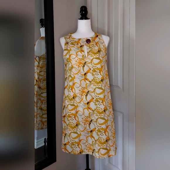 Vintage Retro 60's Cotton Summer SunDress A-Line Shift Size 8 - Picture 5 of 9